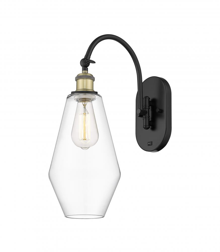 Cindyrella - 1 Light - 7 inch - Black Antique Brass - Adjustable Swing Arm