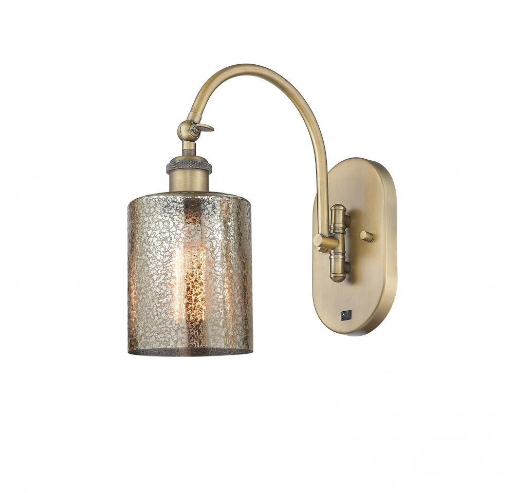 Cobbleskill - 1 Light - 5 inch - Brushed Brass - Adjustable Swing Arm