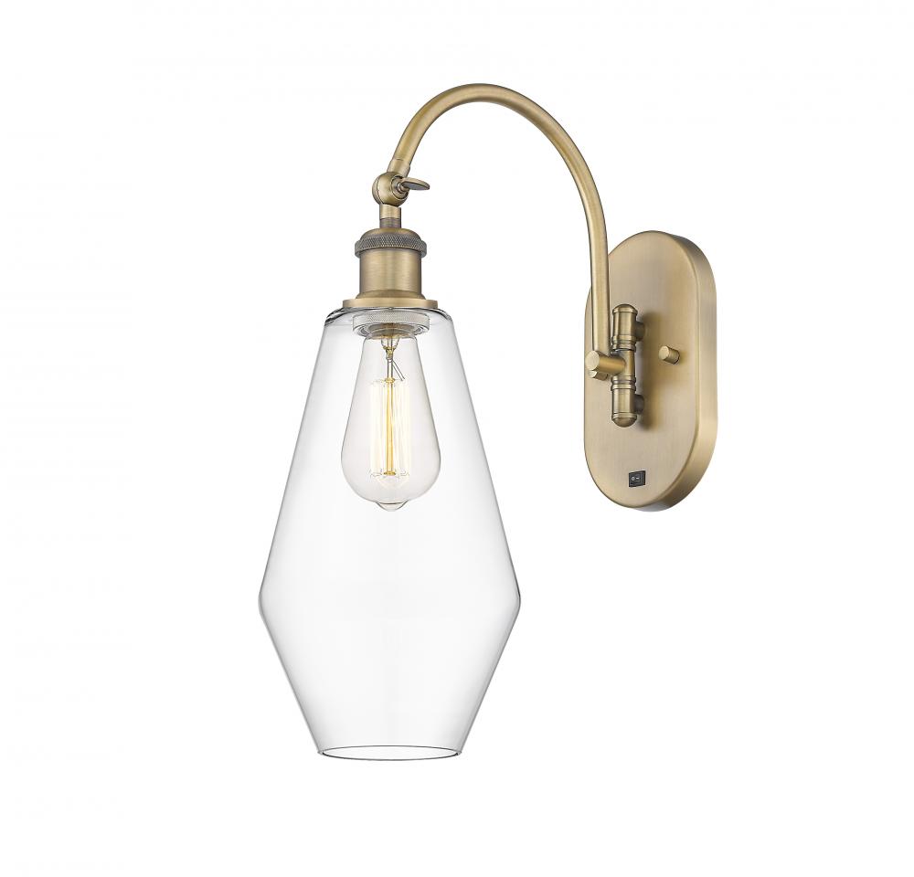 Cindyrella - 1 Light - 7 inch - Brushed Brass - Adjustable Swing Arm