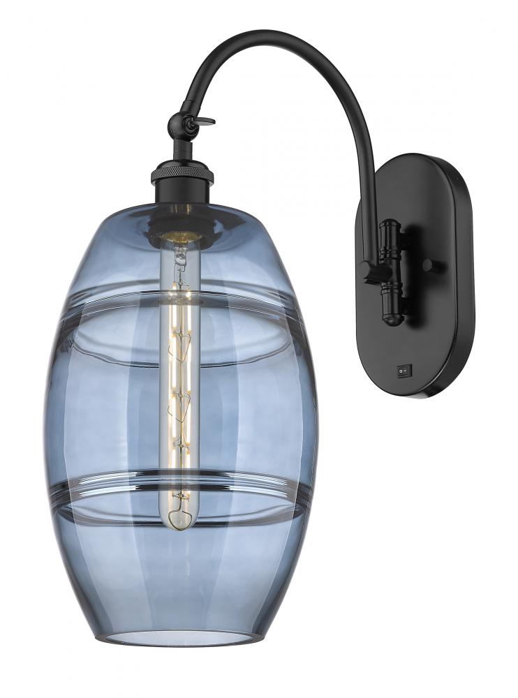 Vaz - 1 Light - 8 inch - Matte Black - Adjustable Swing Arm