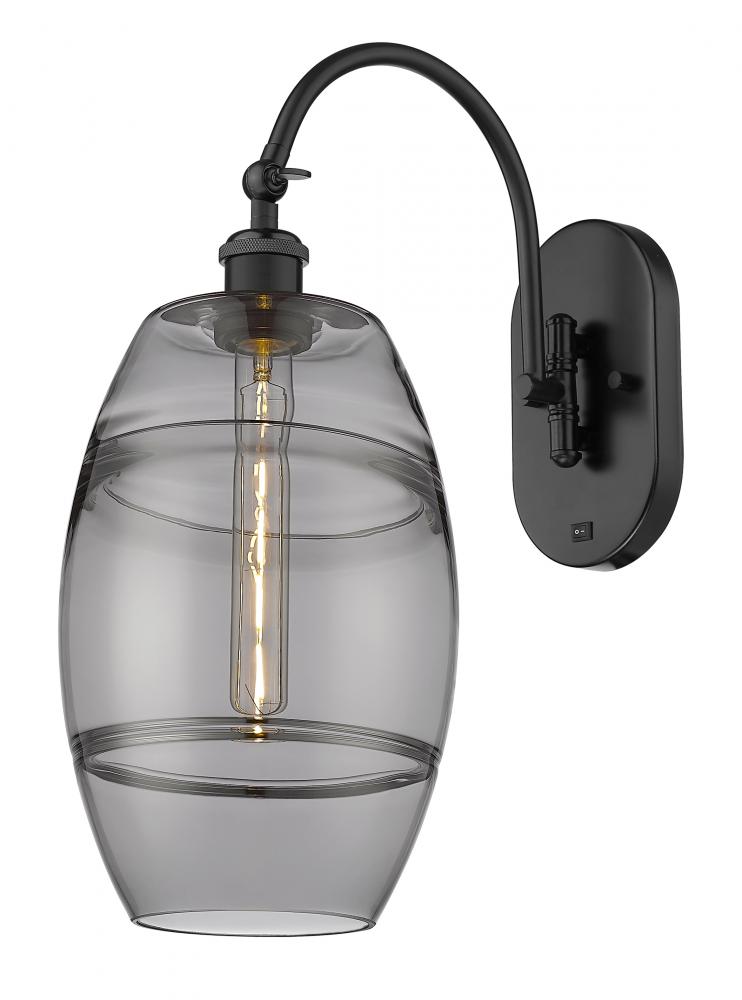 Vaz - 1 Light - 8 inch - Matte Black - Adjustable Swing Arm