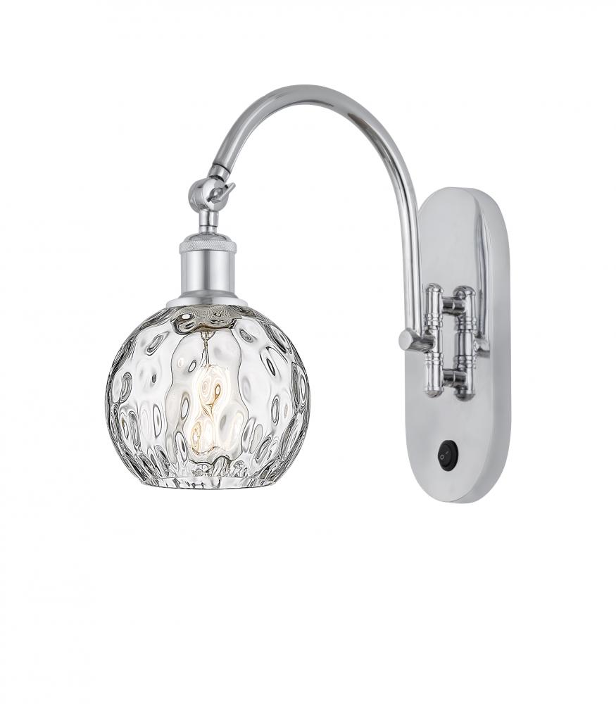 Athens Water Glass - 1 Light - 6 inch - Polished Chrome - Adjustable Swing Arm