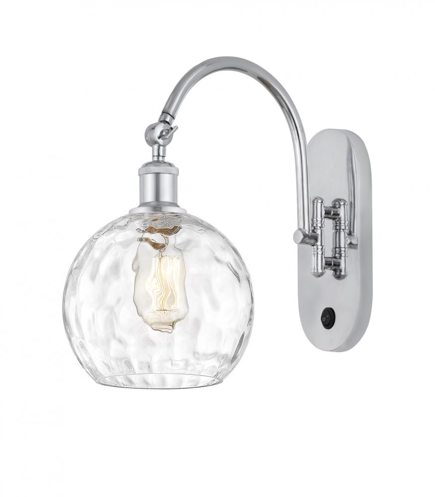 Athens Water Glass - 1 Light - 8 inch - Polished Chrome - Adjustable Swing Arm