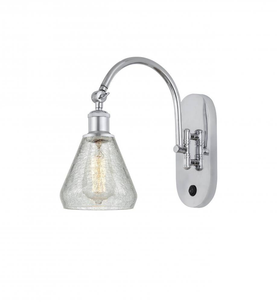 Conesus - 1 Light - 6 inch - Polished Chrome - Adjustable Swing Arm