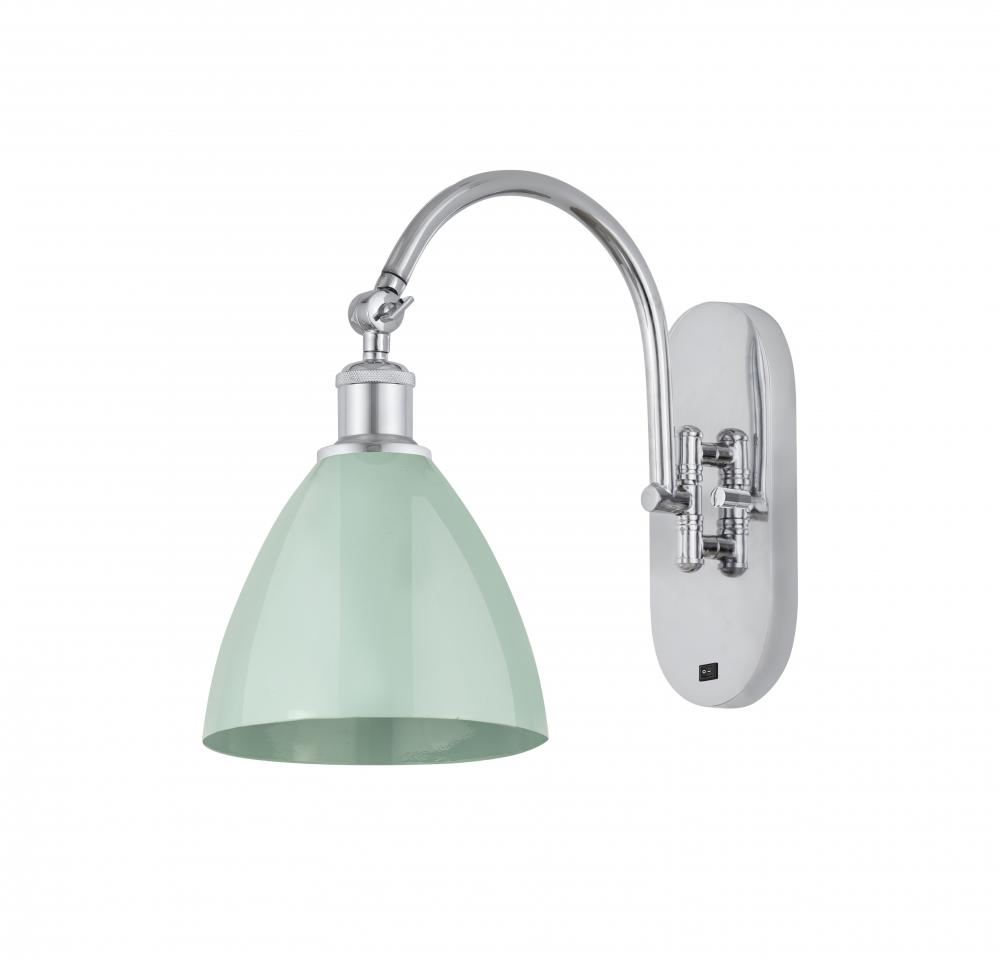 Plymouth - 1 Light - 8 inch - Polished Chrome - Adjustable Swing Arm