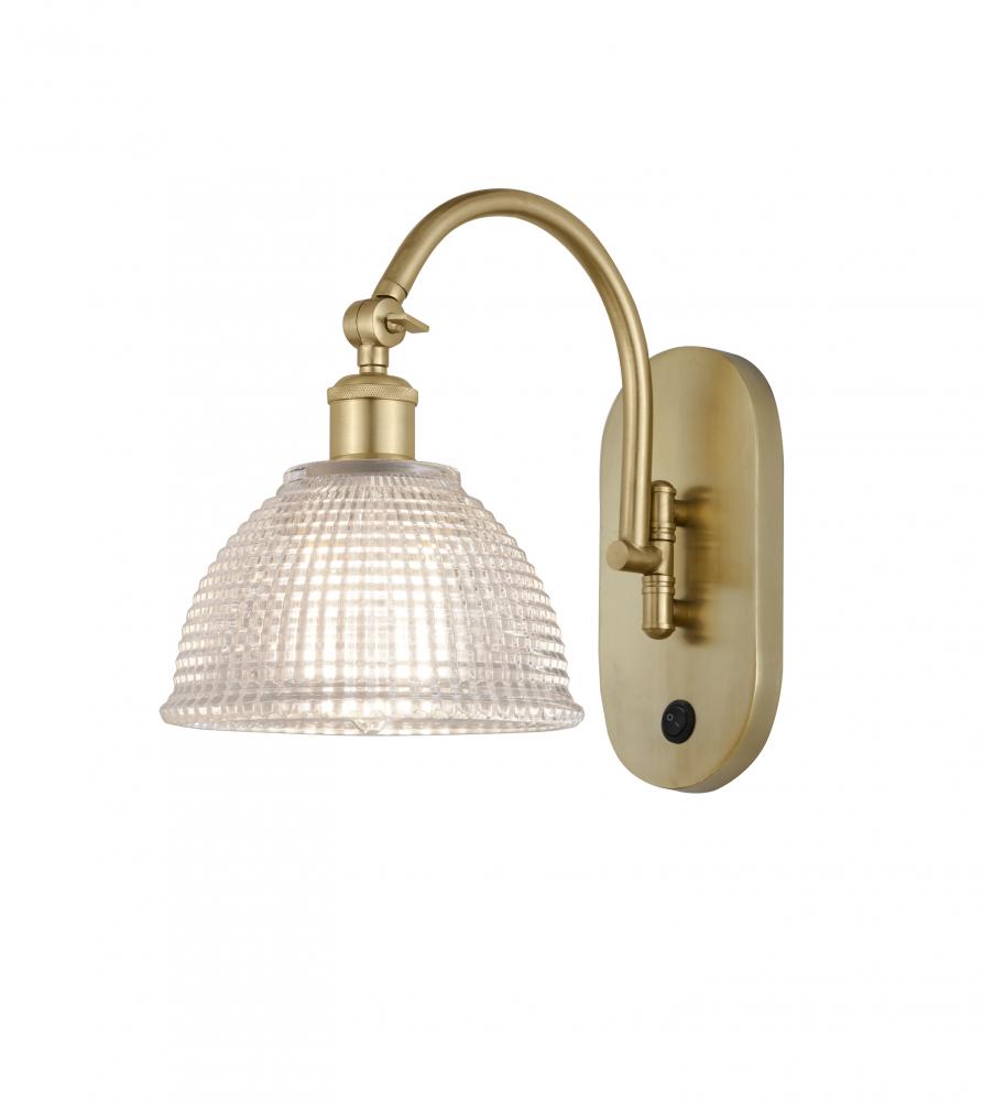 Arietta - 1 Light - 8 inch - Satin Gold - Adjustable Swing Arm