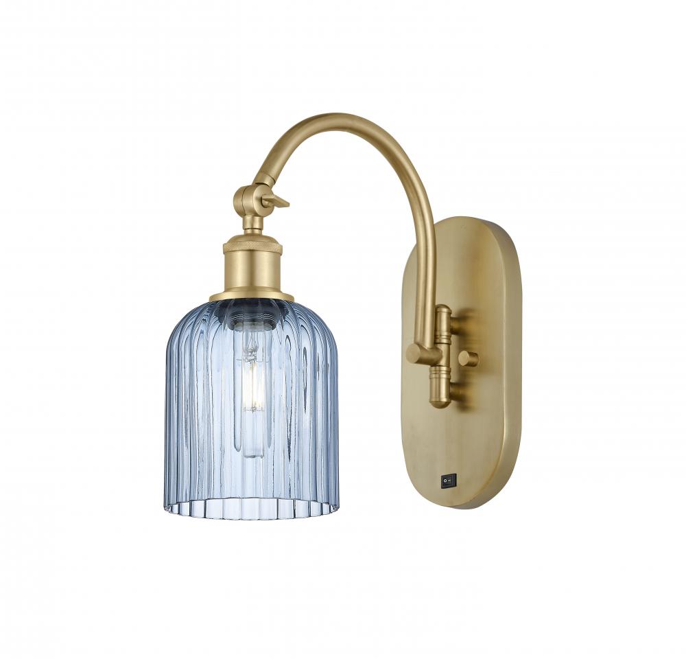 Bridal Veil - 1 Light - 5 inch - Satin Gold - Adjustable Swing Arm