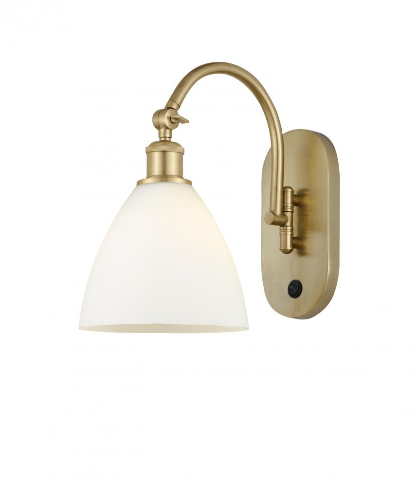 Bristol - 1 Light - 8 inch - Satin Gold - Adjustable Swing Arm