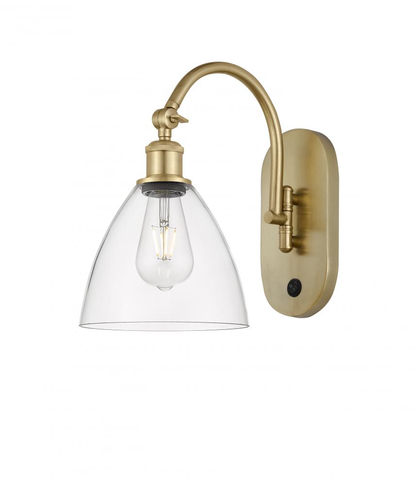 Bristol - 1 Light - 8 inch - Satin Gold - Adjustable Swing Arm