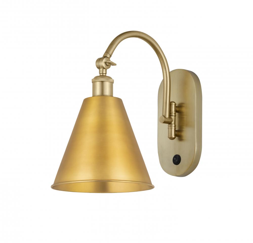 Berkshire - 1 Light - 8 inch - Satin Gold - Adjustable Swing Arm