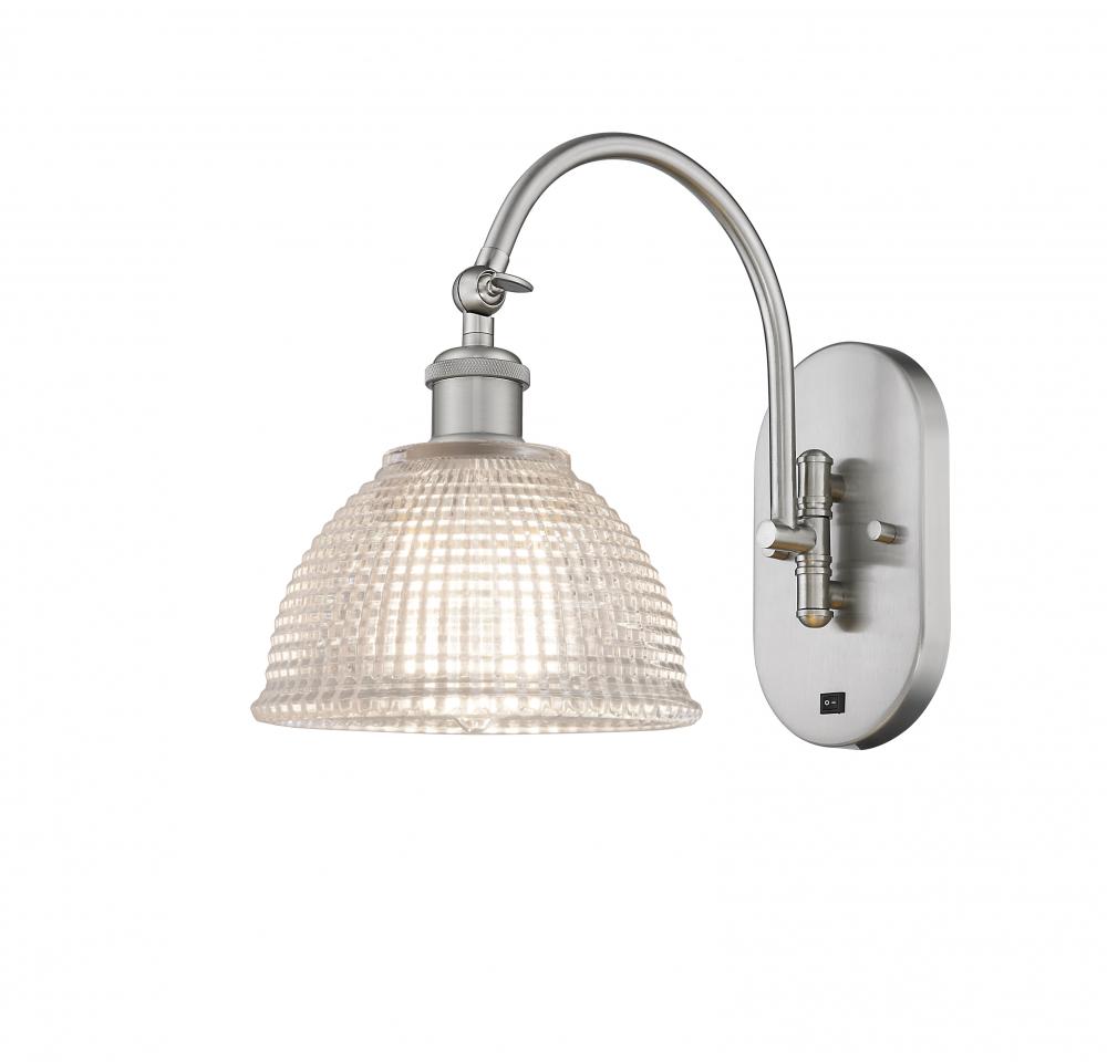 Arietta - 1 Light - 8 inch - Brushed Satin Nickel - Adjustable Swing Arm