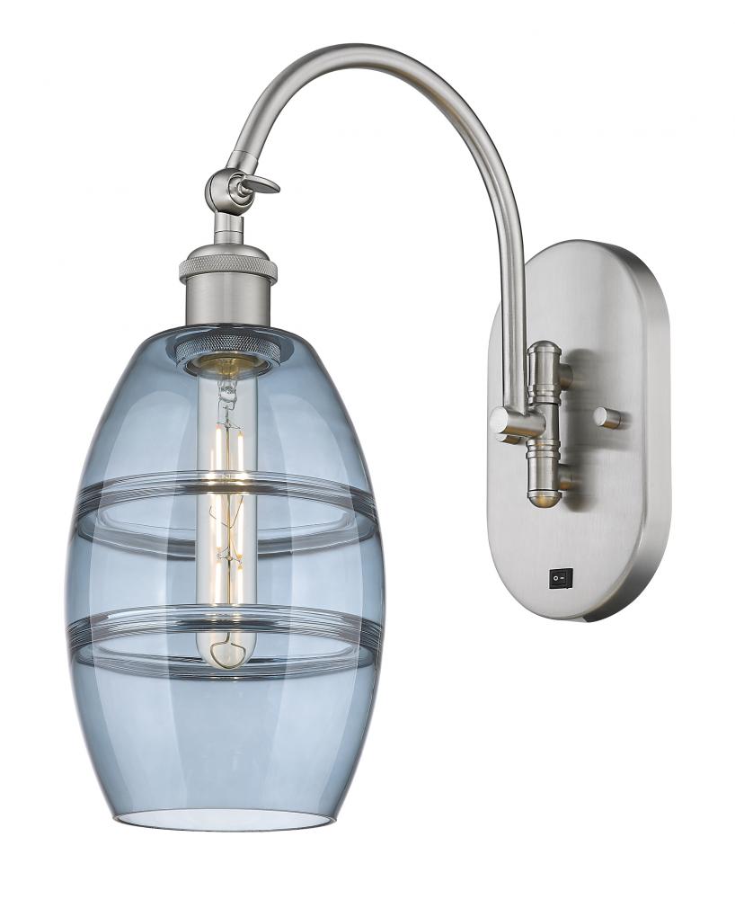 Vaz - 1 Light - 6 inch - Brushed Satin Nickel - Adjustable Swing Arm