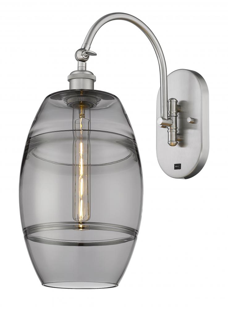 Vaz - 1 Light - 8 inch - Brushed Satin Nickel - Adjustable Swing Arm