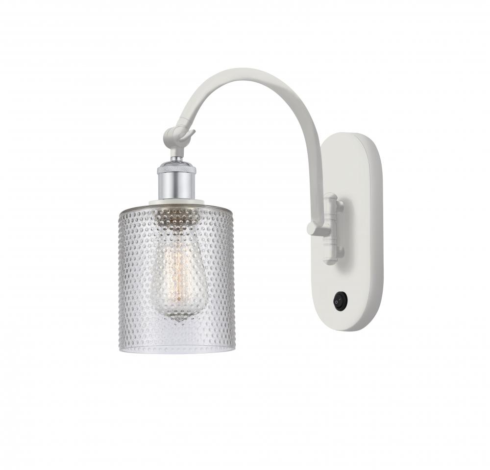 Cobbleskill - 1 Light - 5 inch - White Polished Chrome - Adjustable Swing Arm
