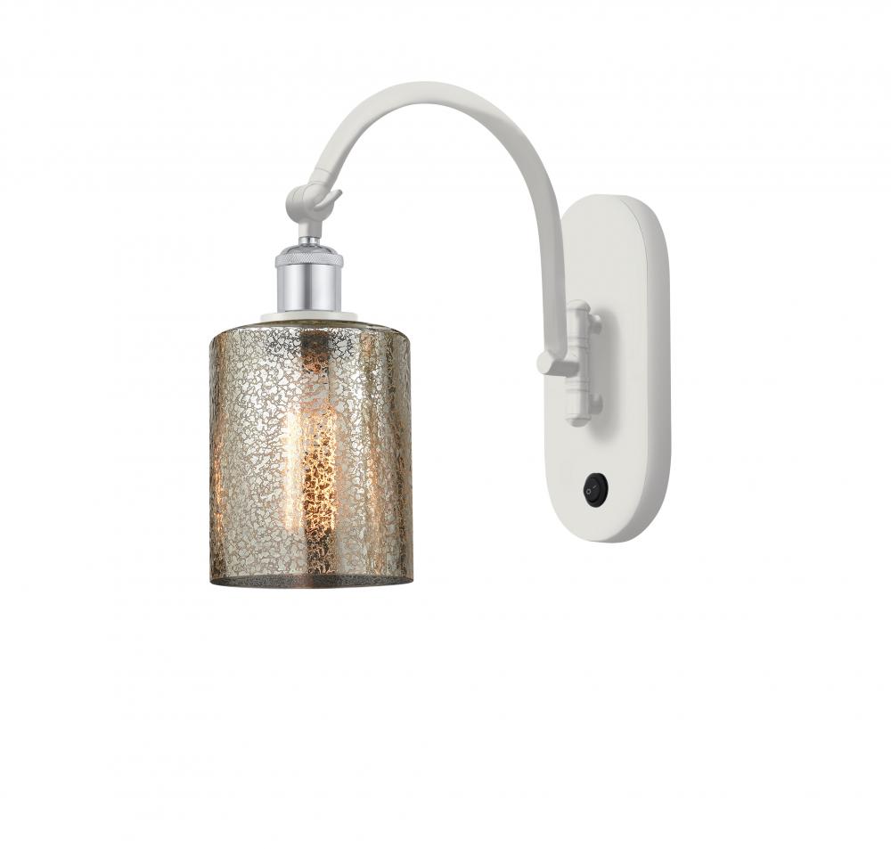 Cobbleskill - 1 Light - 5 inch - White Polished Chrome - Adjustable Swing Arm