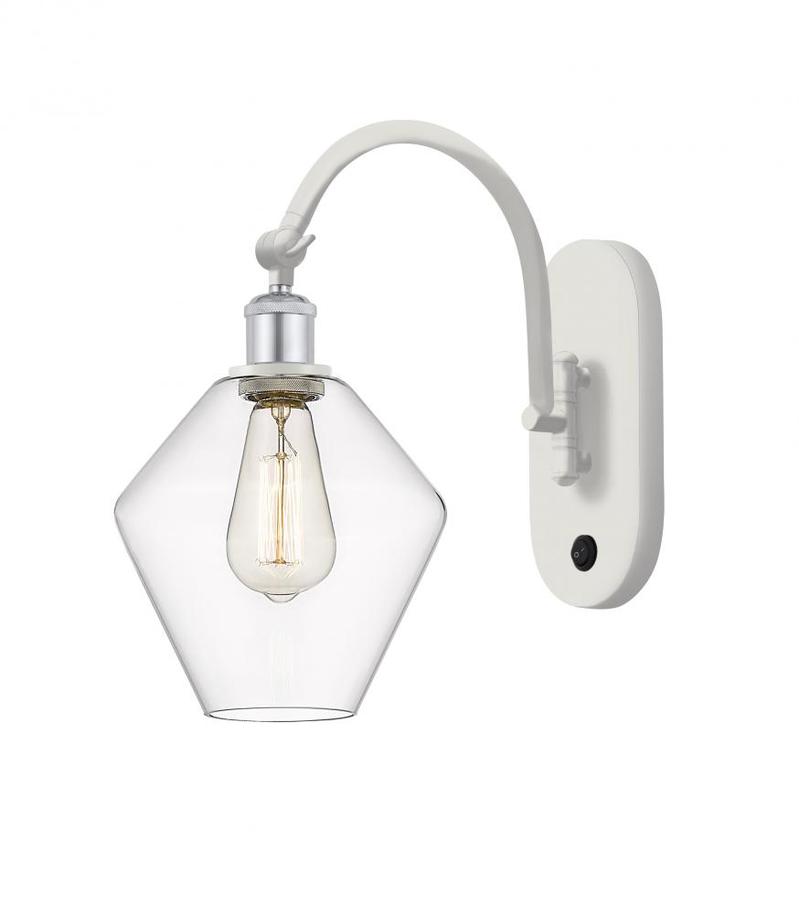 Cindyrella - 1 Light - 8 inch - White Polished Chrome - Adjustable Swing Arm