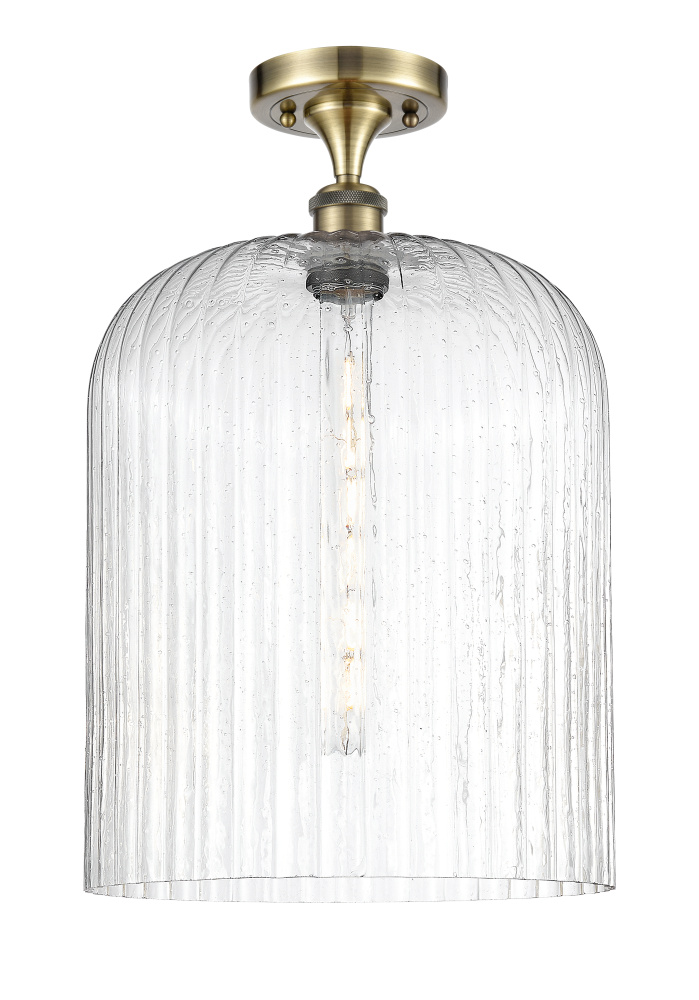 Bridal Veil - 1 Light - 5 inch - Antique Brass - Semi-Flush Mount