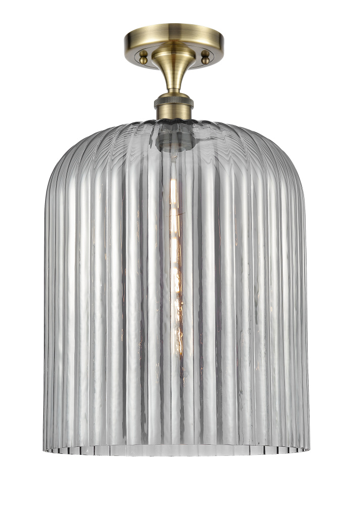 Bridal Veil - 1 Light - 5 inch - Antique Brass - Semi-Flush Mount