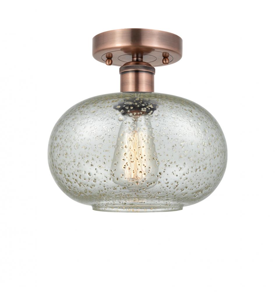 Gorham - 1 Light - 10 inch - Antique Copper - Semi-Flush Mount