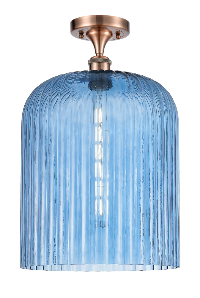 Bridal Veil - 1 Light - 5 inch - Antique Copper - Semi-Flush Mount