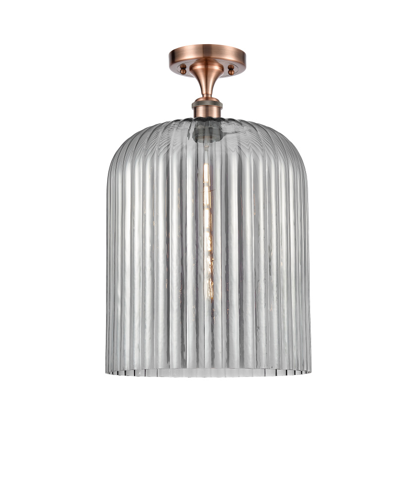 Bridal Veil - 1 Light - 5 inch - Antique Copper - Semi-Flush Mount