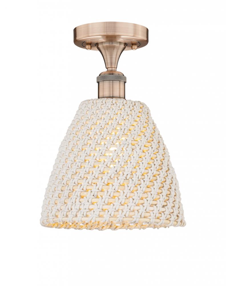 Bristol Natural - 1 Light - 9 inch - Antique Copper - Semi-Flush Mount