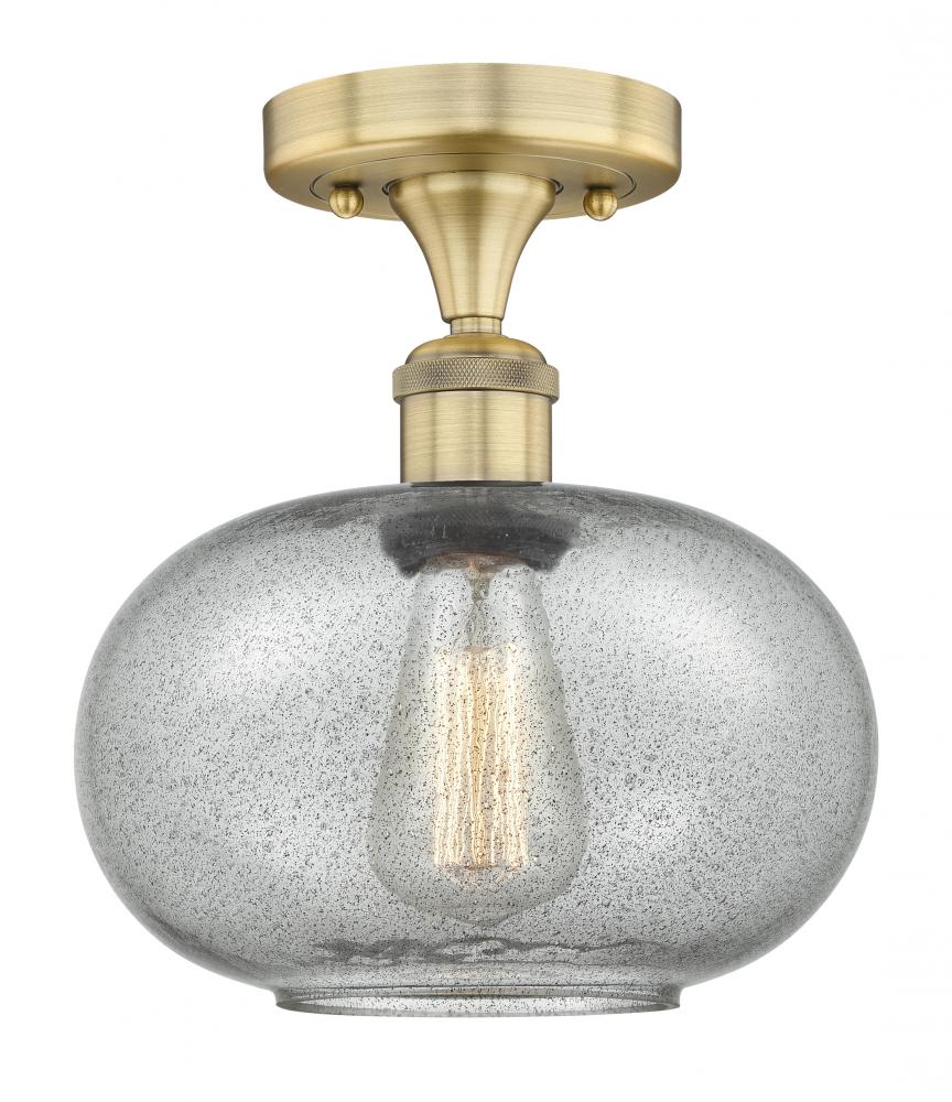 Gorham - 1 Light - 10 inch - Brushed Brass - Semi-Flush Mount