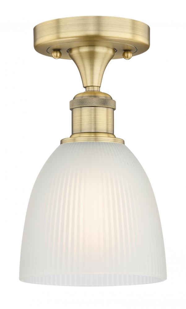 Castile - 1 Light - 6 inch - Brushed Brass - Semi-Flush Mount