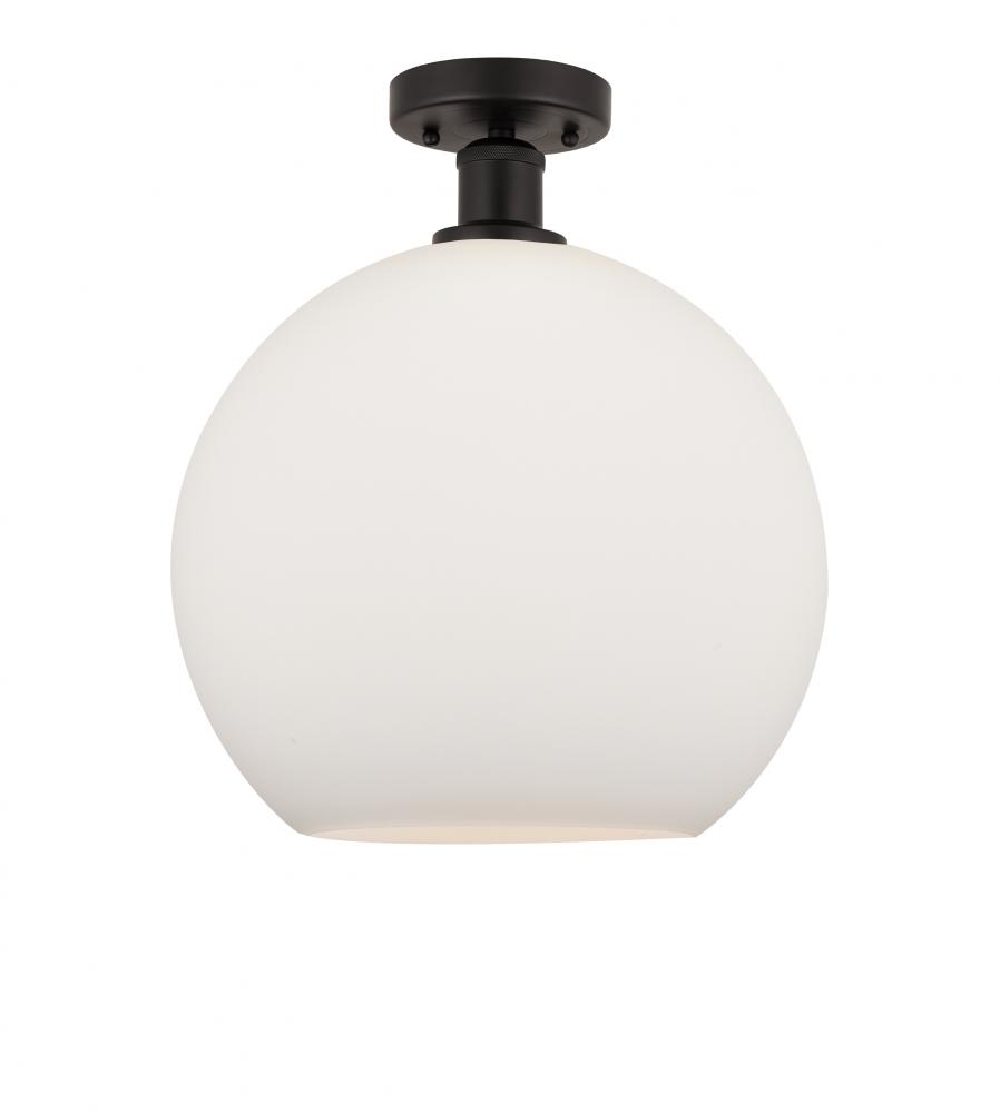 Athens - 1 Light - 12 inch - Oil Rubbed Bronze - Semi-Flush Mount