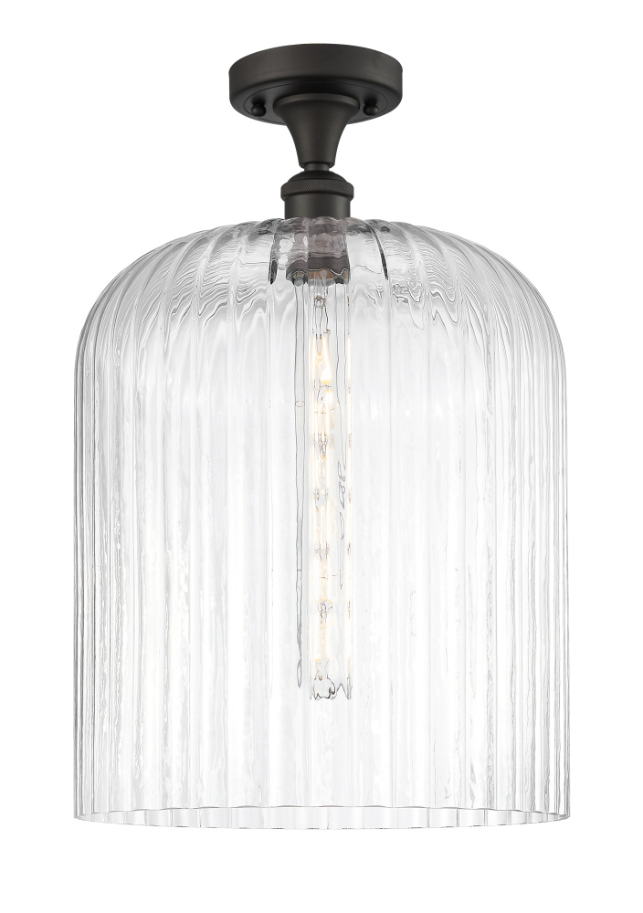 Bridal Veil - 1 Light - 5 inch - Oil Rubbed Bronze - Semi-Flush Mount