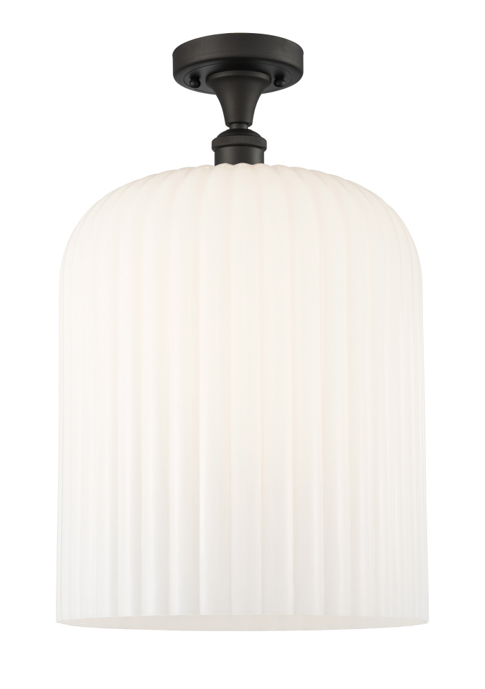 Bridal Veil - 1 Light - 5 inch - Oil Rubbed Bronze - Semi-Flush Mount