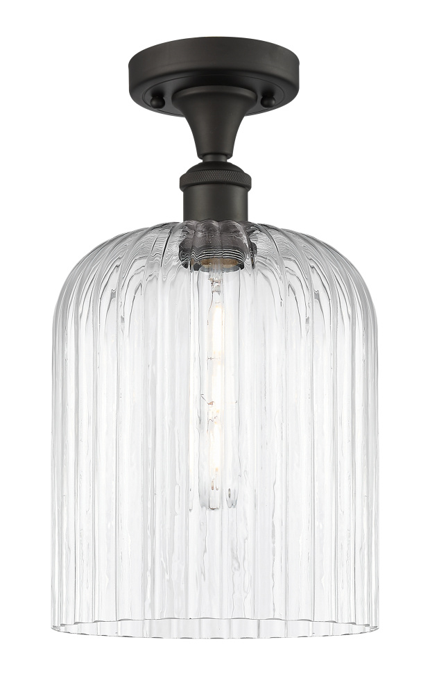 Bridal Veil - 1 Light - 5 inch - Oil Rubbed Bronze - Semi-Flush Mount