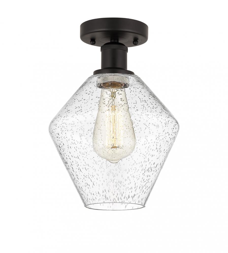 Cindyrella - 1 Light - 8 inch - Oil Rubbed Bronze - Semi-Flush Mount