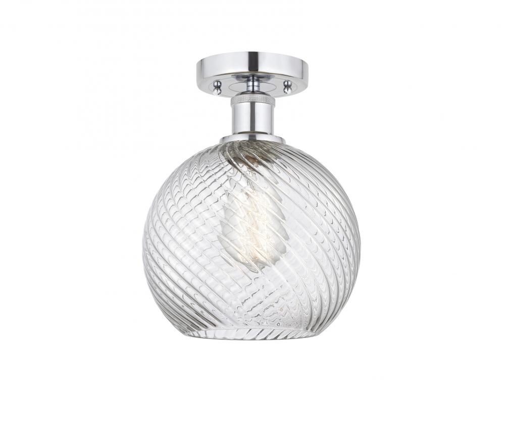 Athens Twisted Swirl 1 Light 8 inch Semi-Flush Mount