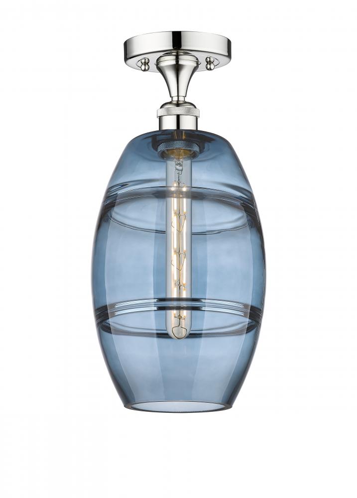 Vaz - 1 Light - 8 inch - Polished Chrome - Semi-Flush Mount