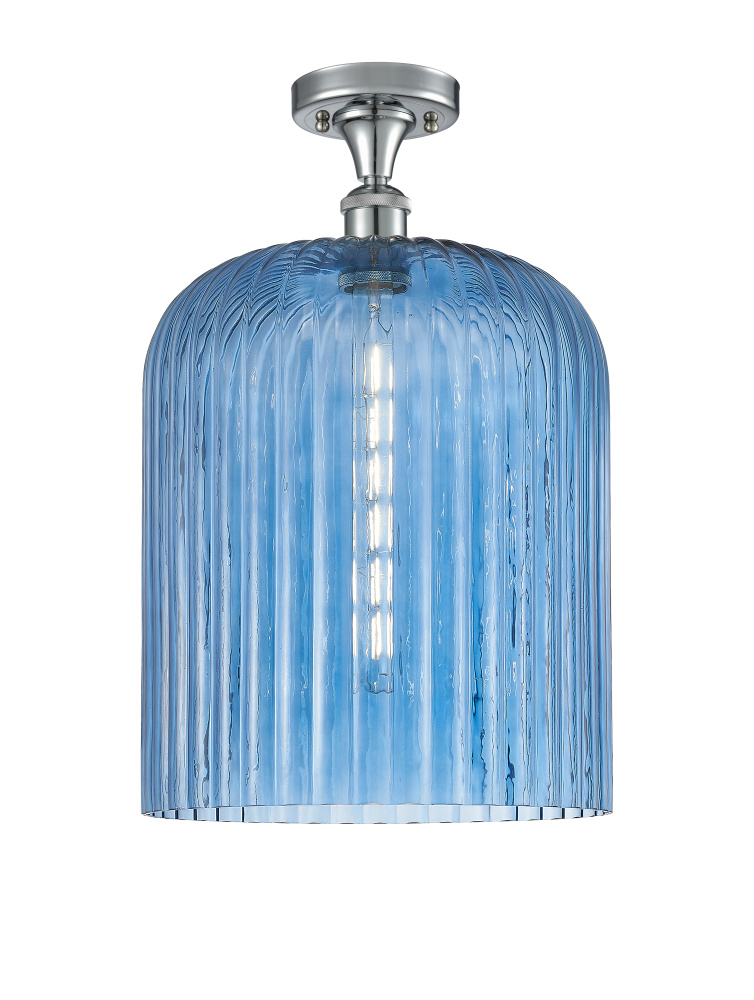 Bridal Veil - 1 Light - 5 inch - Polished Chrome - Semi-Flush Mount