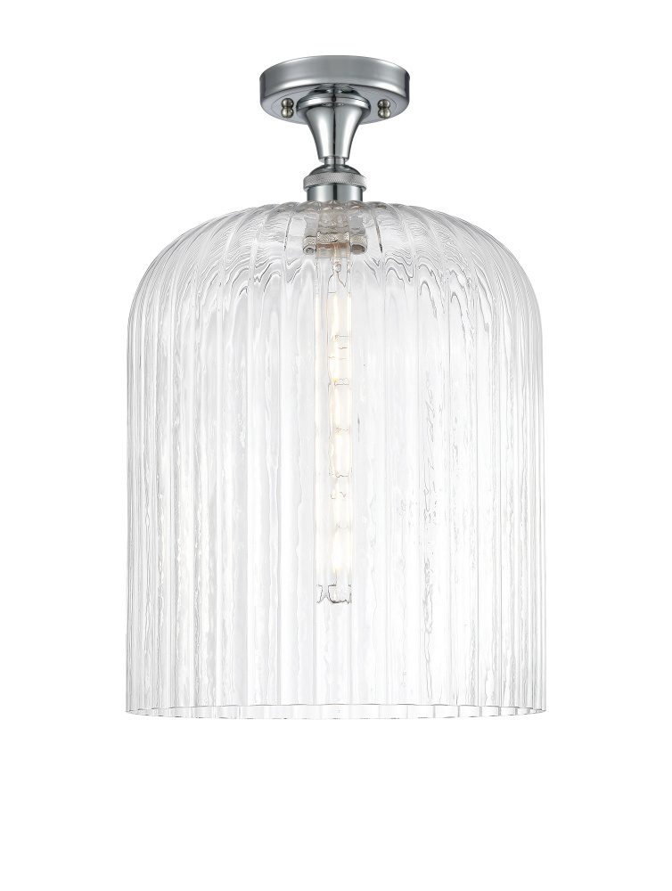 Bridal Veil - 1 Light - 5 inch - Polished Chrome - Semi-Flush Mount