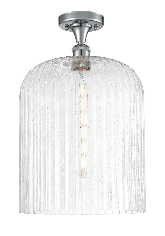 Bridal Veil - 1 Light - 5 inch - Polished Chrome - Semi-Flush Mount