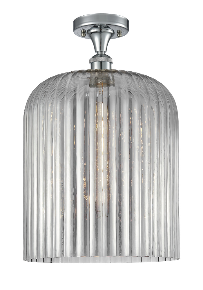 Bridal Veil - 1 Light - 5 inch - Polished Chrome - Semi-Flush Mount