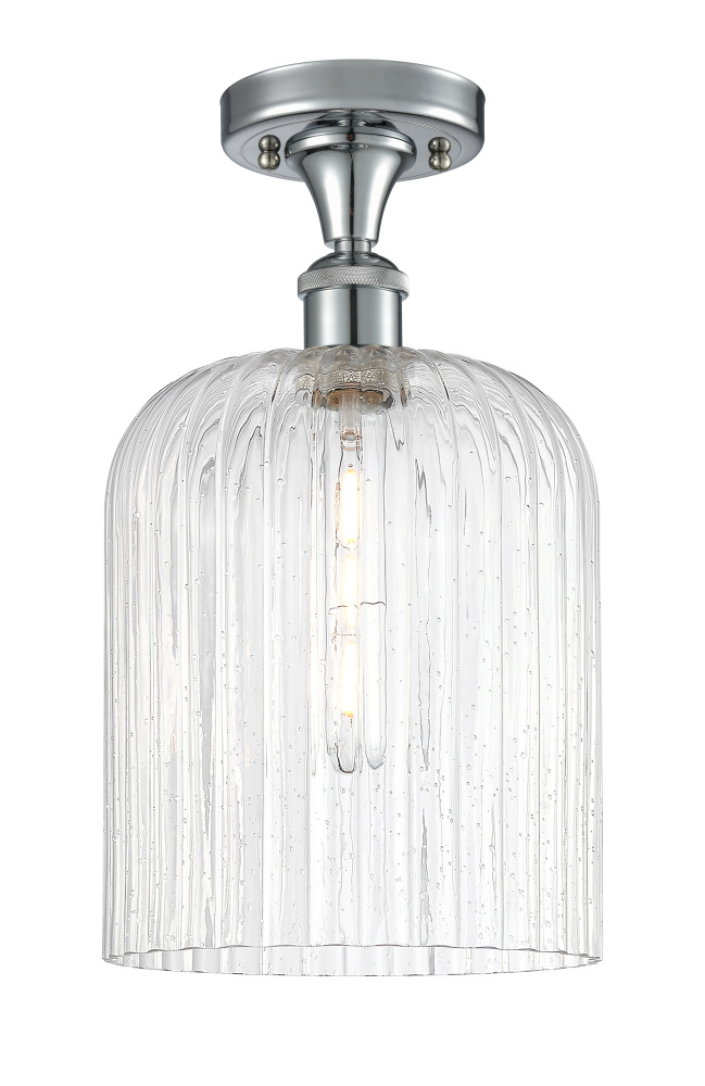 Bridal Veil - 1 Light - 5 inch - Polished Chrome - Semi-Flush Mount