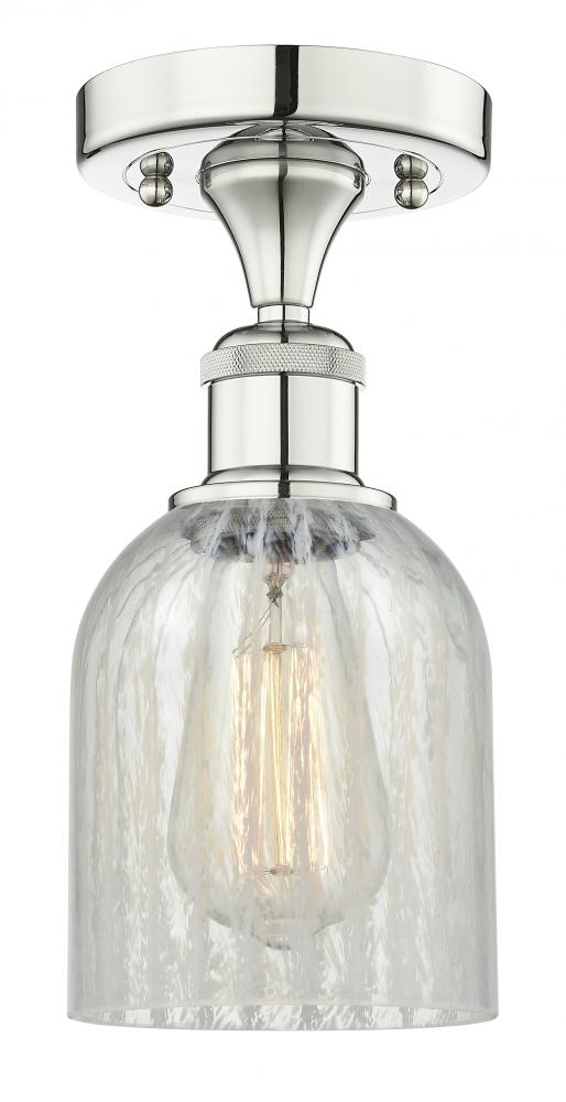 Caledonia - 1 Light - 5 inch - Polished Nickel - Semi-Flush Mount