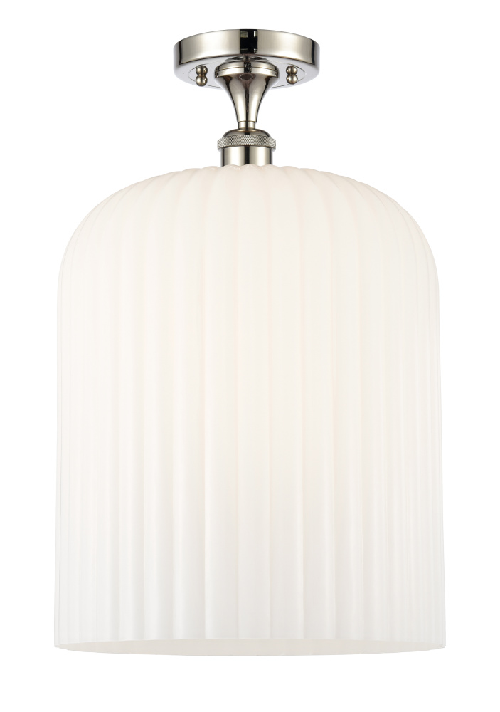 Bridal Veil - 1 Light - 5 inch - Polished Nickel - Semi-Flush Mount