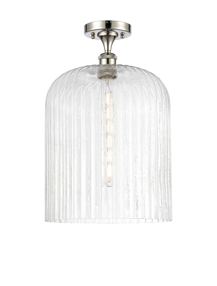 Bridal Veil - 1 Light - 5 inch - Polished Nickel - Semi-Flush Mount