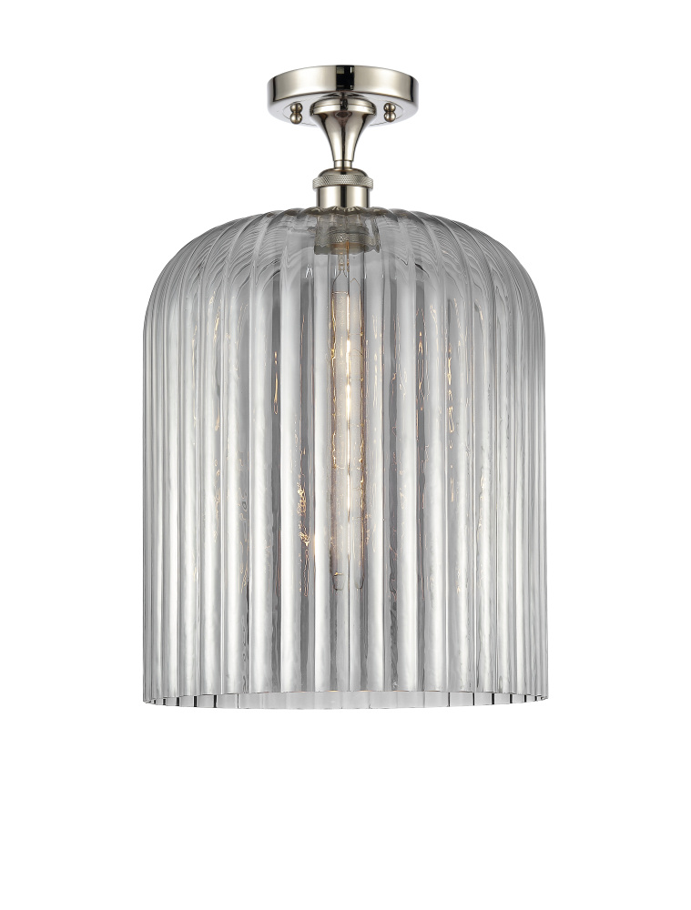 Bridal Veil - 1 Light - 5 inch - Polished Nickel - Semi-Flush Mount