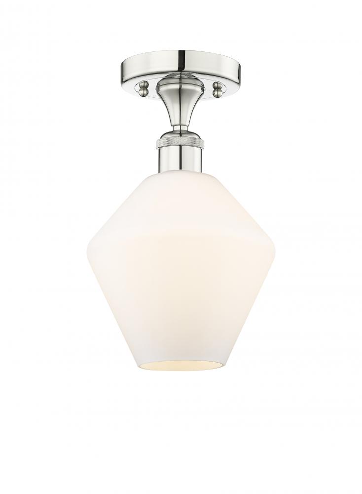 Cindyrella - 1 Light - 8 inch - Polished Nickel - Semi-Flush Mount