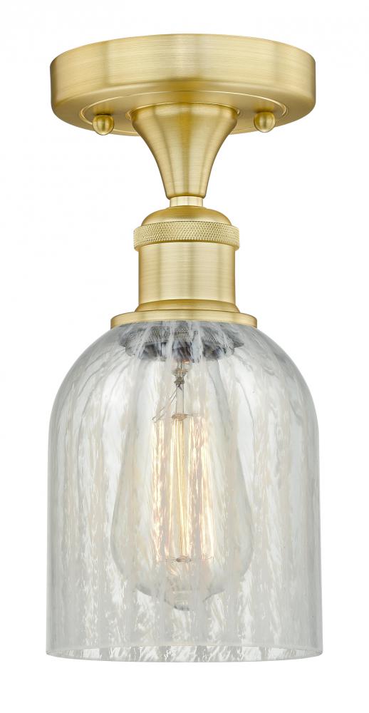 Caledonia - 1 Light - 5 inch - Satin Gold - Semi-Flush Mount