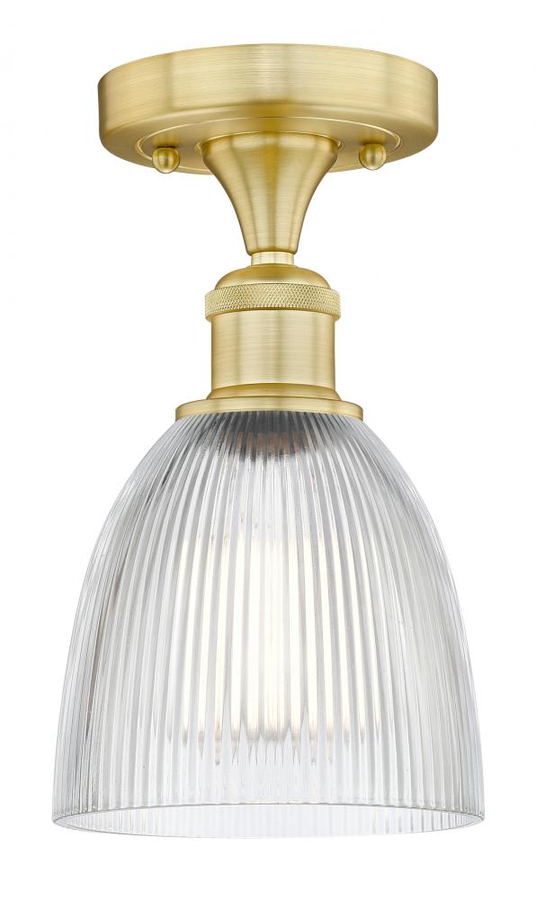 Castile - 1 Light - 6 inch - Satin Gold - Semi-Flush Mount