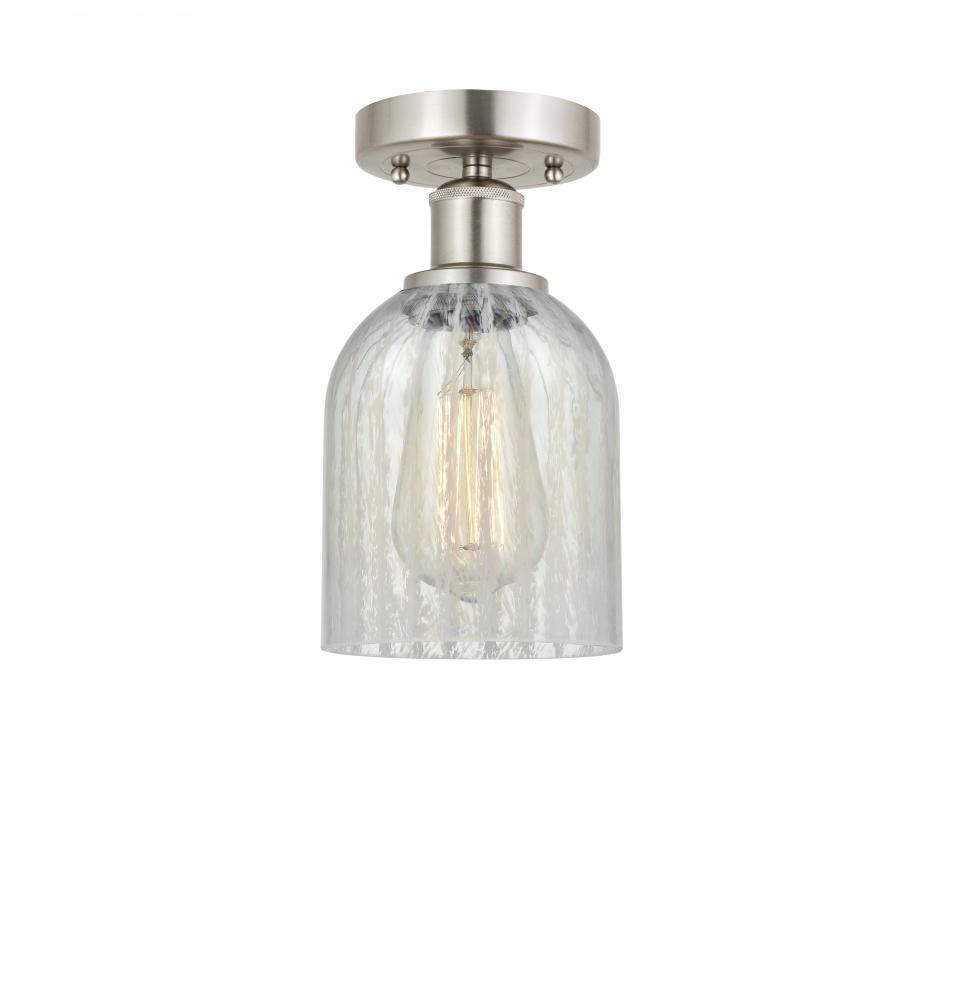 Caledonia - 1 Light - 5 inch - Brushed Satin Nickel - Semi-Flush Mount