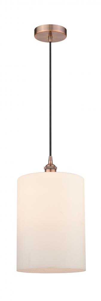 Cobbleskill - 1 Light - 9 inch - Antique Copper - Cord hung - Mini Pendant
