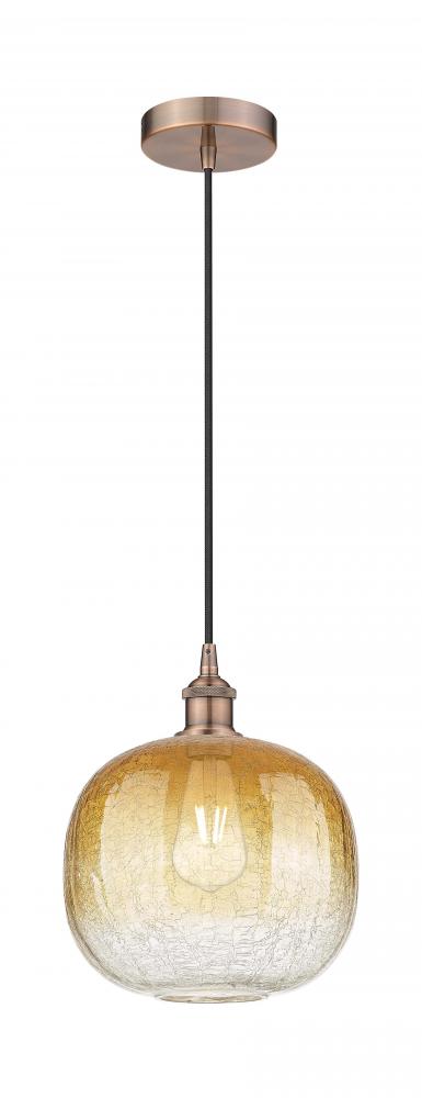 Brookhaven Sphere - 1 Light - 11 inch - Antique Copper - Cord hung - Mini Pendant
